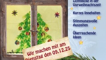 Adventsfenster Pfarrhaus