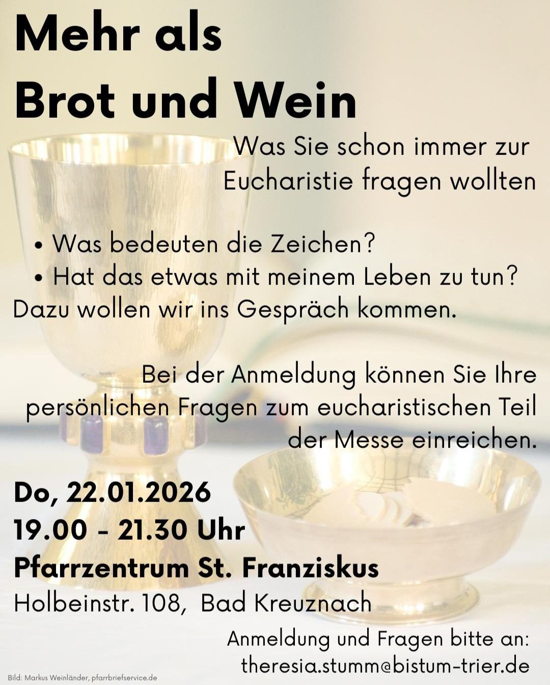 Mehr als Brot und Wein