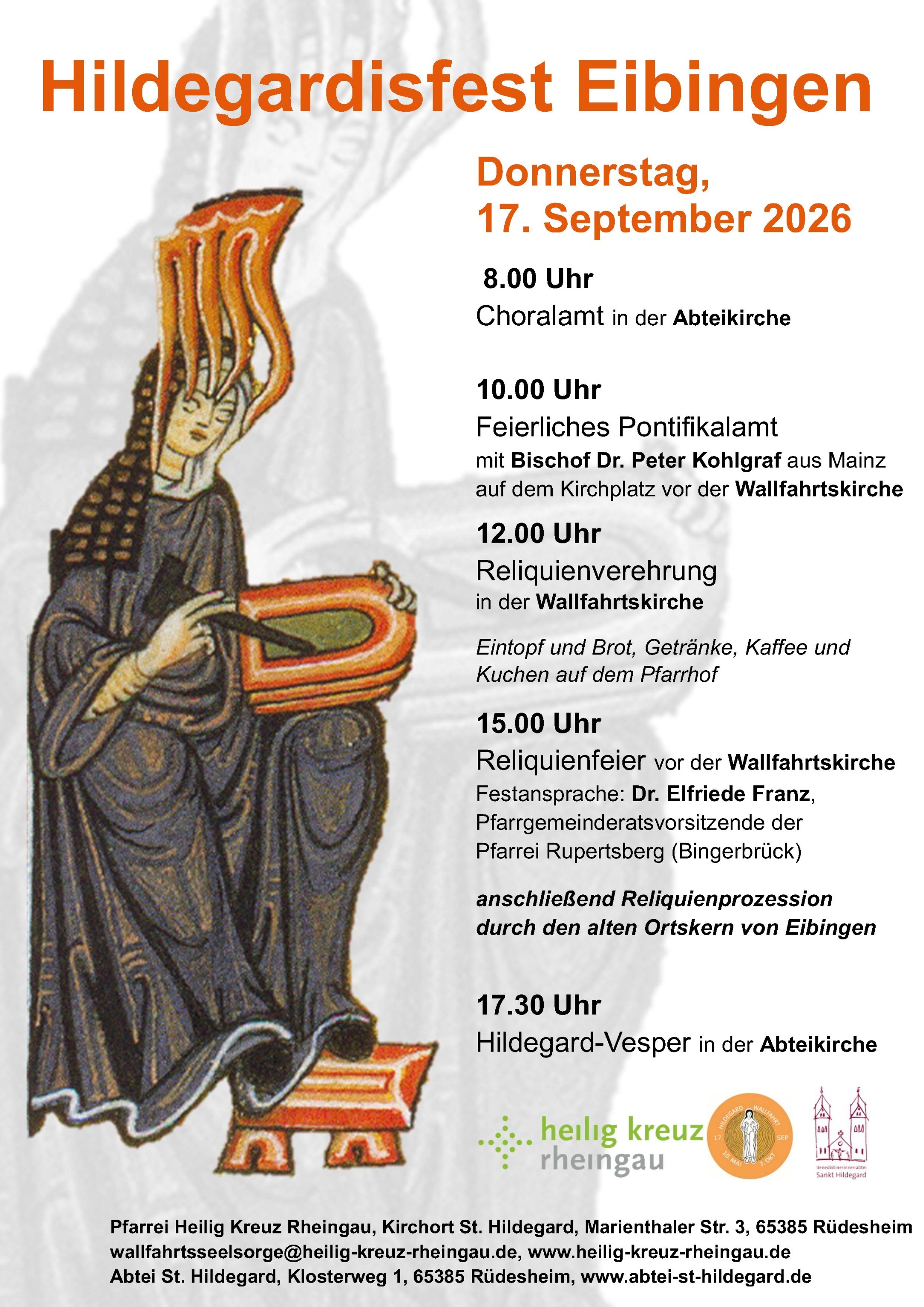 Plakat Hildegardisfest Eibingen 2026